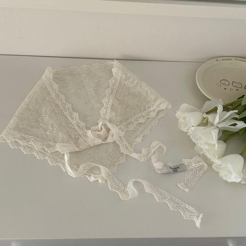 Embroidered Lace Triangle Scarf Ethnic Style Skirt Curtain  Scarf Accessories
