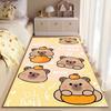 Cute Stacked Capybara Cartoon Rug Suitable for Use As an Anti-slip Game Mat for Living Room and Bedroom Sofas