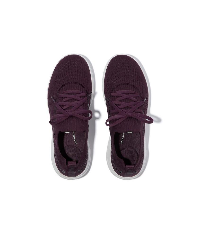 Fitflop [Super-Q] Women'S Crystal Trim Knit Slip-On Sneakers - Plumberry (Ft59K2N11Z)