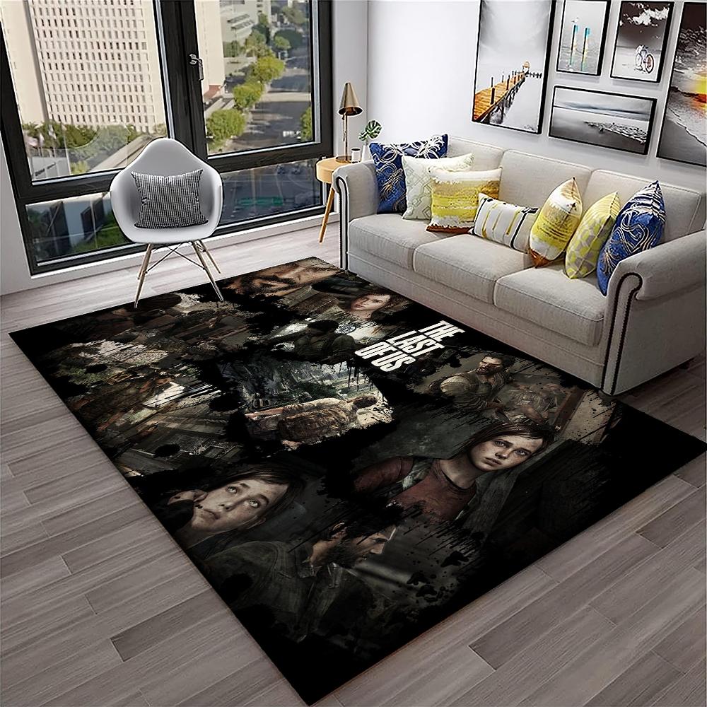 Pedro The Last of Us Horror TV Spiel Teppich Teppich für Zuhause Wohnzimmer Schlafzimmer Sofa Fußmatte Dekor, Kinderteppich Rutschfeste Bodenmatte