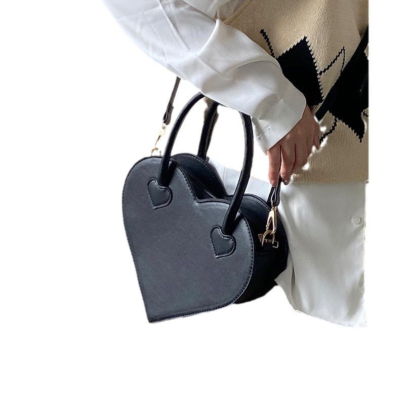 Small Girl Love Bag Fashion Simple Handbag Retro Single Shoulder Oblique Span Bag