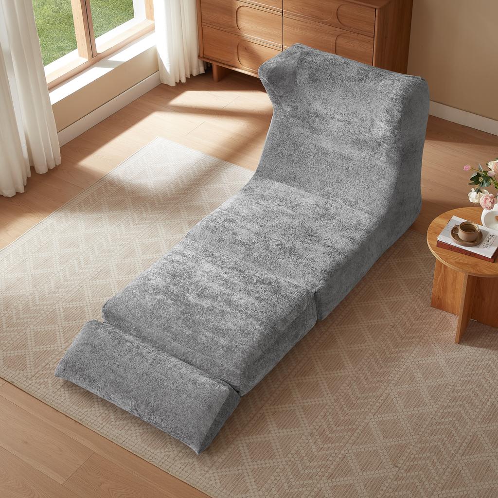 Boneless Sofa Combination Seat, Unique Shape, Suitable for Living Room and Bedroom, Can Be Converted from a Single Armchair To a Lounge Chair.