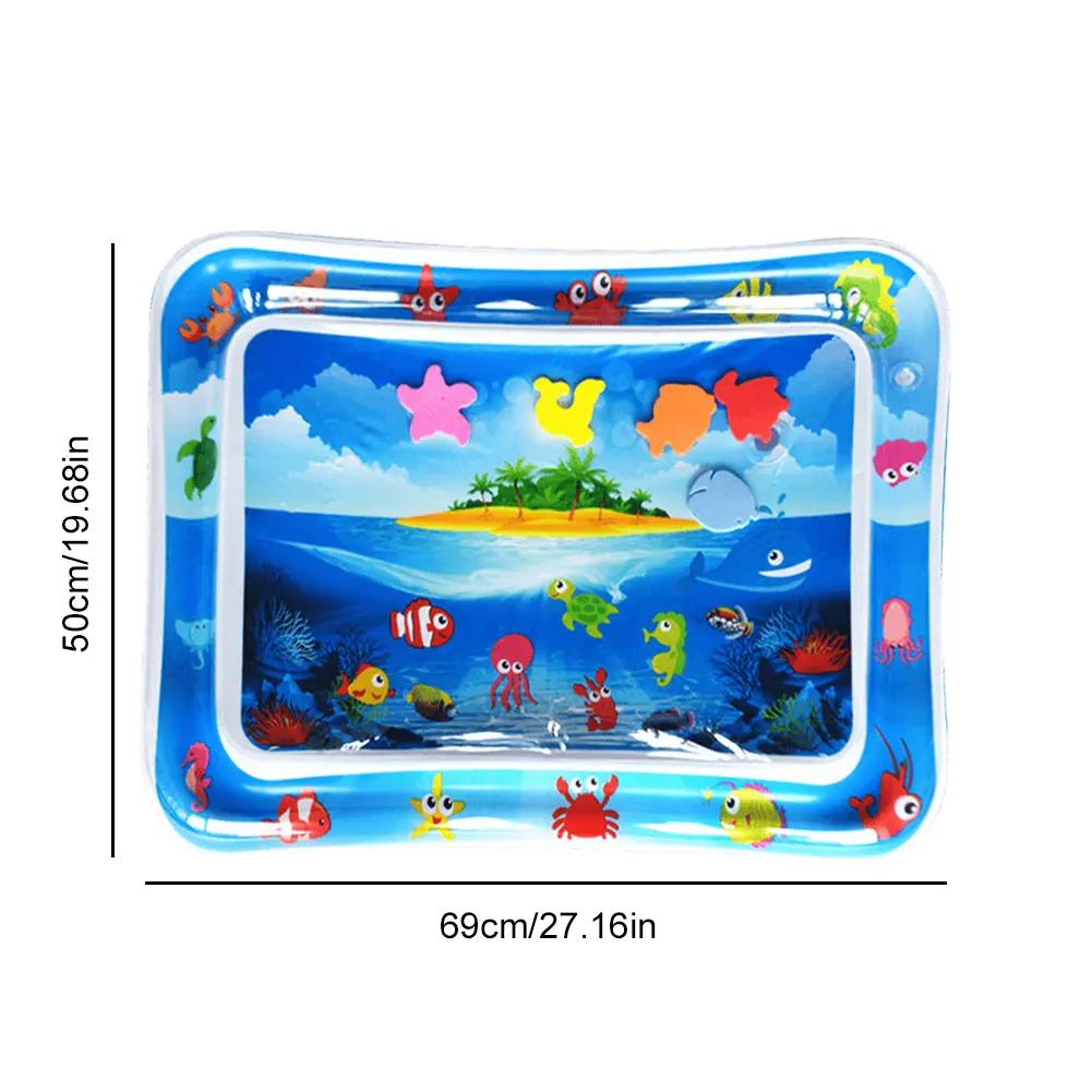 Water Sensor Play Mat for Cats Sensory Water Playmat Cat Toys Thickened Sleeping Water Pad ummer Dog Cooling Mat Pet Supplies
