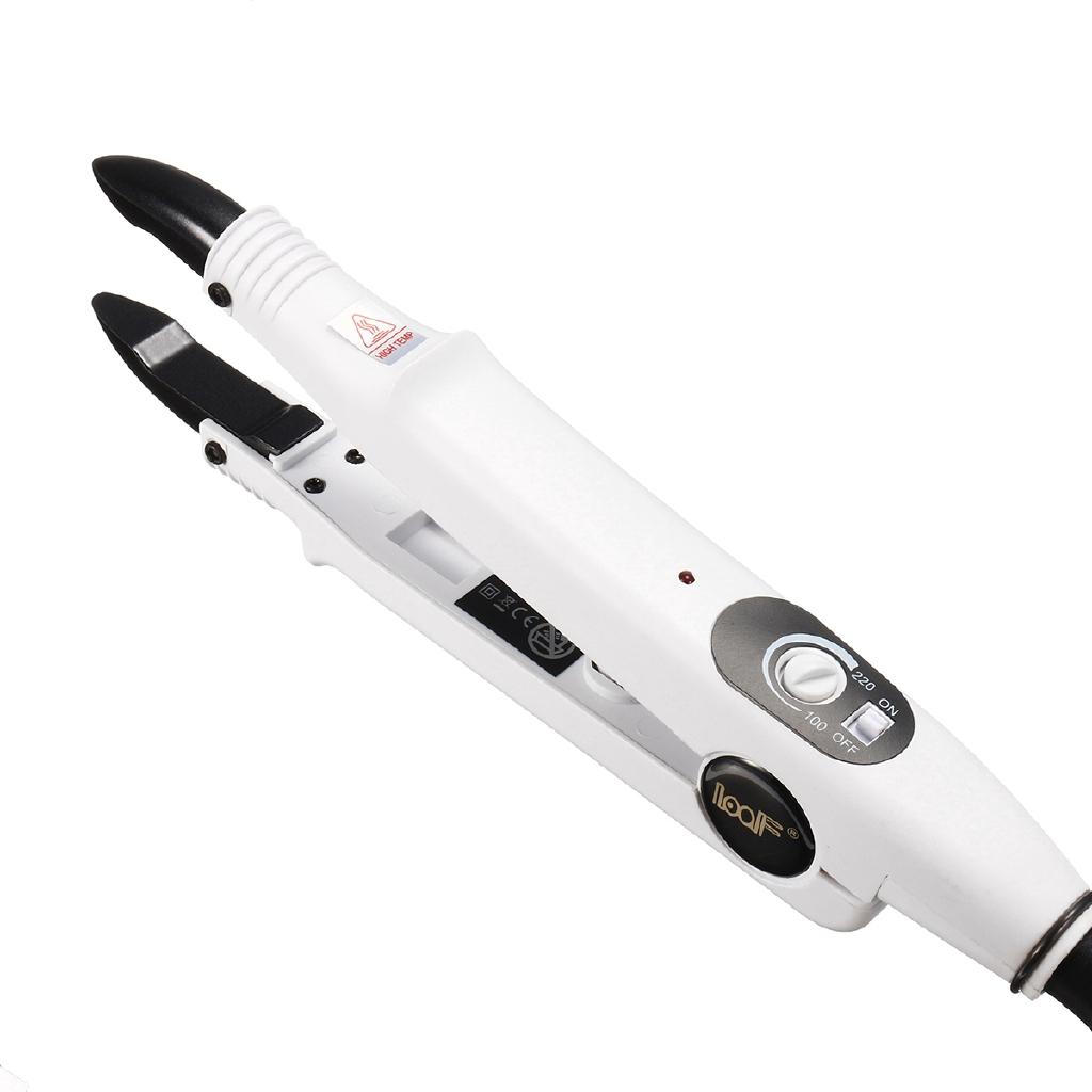 25W Weiß Professionell Variable Konstante Hitze FLACHE PLATTE Fusions Haarverlängerung Keratin Bonding Salonwerkzeug Hitzestab Weiß 250V