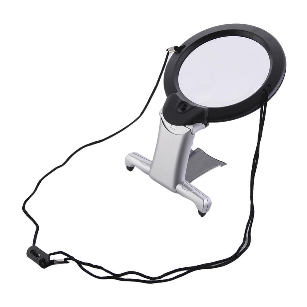 löthilfe avec gussfuss 2x zoom avec LED Troisième main loupe main secourable