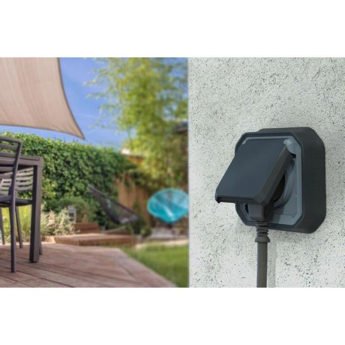 Prise de courant - Plexo - 069860L - 2P+T - Anthracite - IP55 IK08