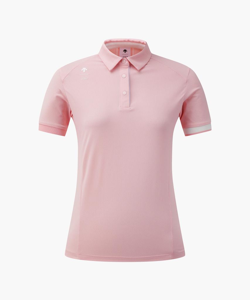DESCENTE GOLF Women'S Air Mesh Collared T-Shirt Dr22Wfts47