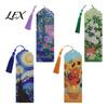 Kids Educational Toys 4PCS Christmas Theme Diamond Painting Bookmarks, Creative DIY Art Kits, Novelty Book Lovers Gift Stress Relief Portable Markers