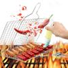 BBQ Tool Square Barbecue Rack Stainless Steel Barbecue Net Barbecue Meat Mesh Piece