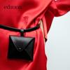 Edition Women's New Chinese Style Red Silk Tie-Front Long-Sleeve Blouse