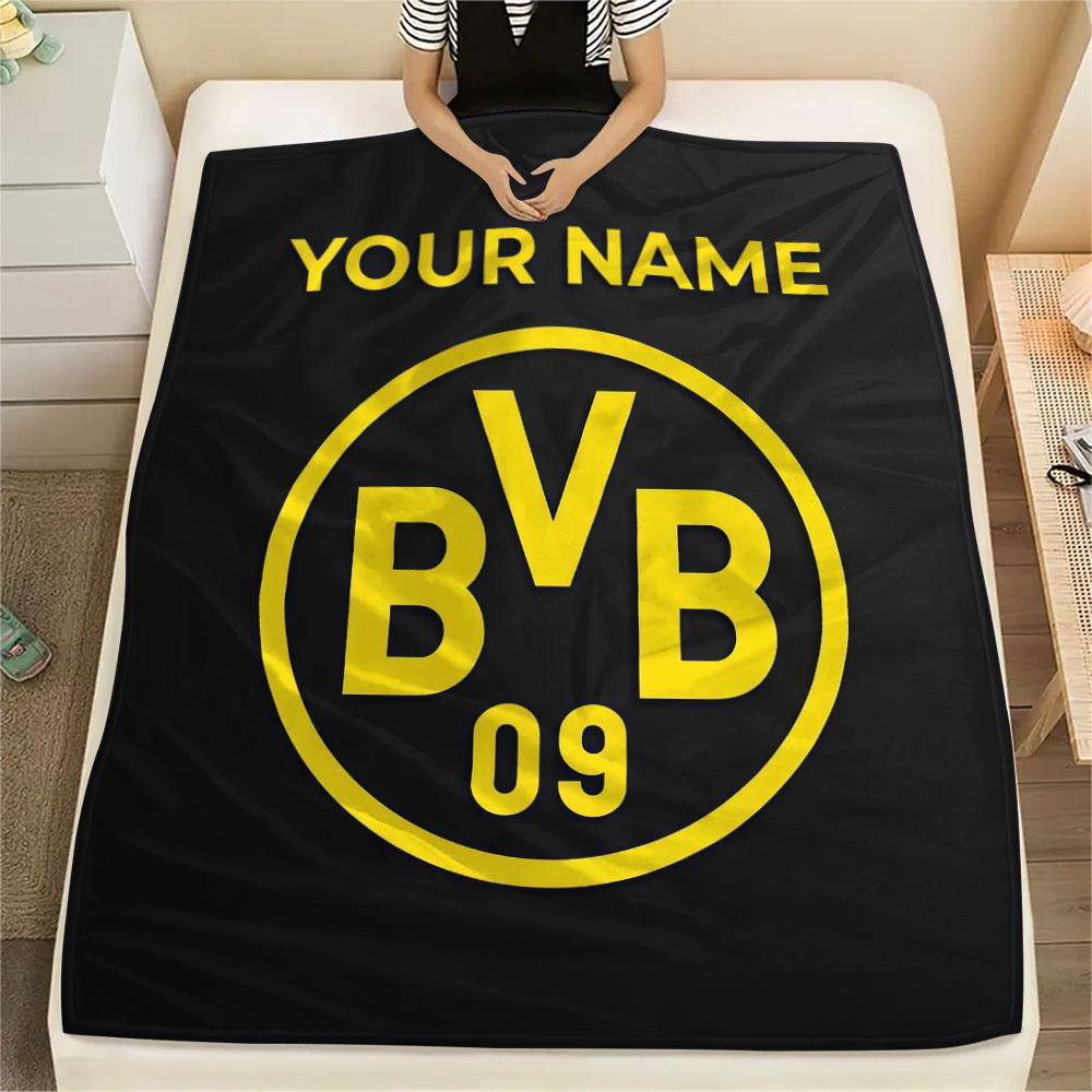 Custom Name,BVB Printed Flannel Blanket, Soft Throw for Bedroom Sofa, Washable, Christmas Present, Great Gift.