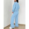 **Women 2 Piece Sweatshirt Set Zip Up Cardigan Long Pants Casual Fashion Spring Fall Outfit**