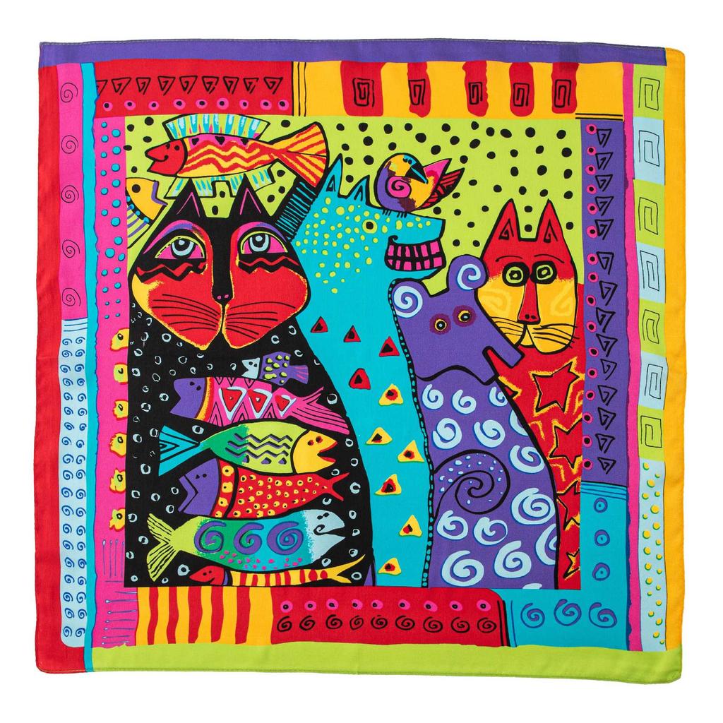 53*53CM 100% morušový hedvábný čtvercový šátek Olejomalba Luxusní šátky Šátek na opalování Šátek Nákrčník Dárek