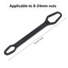 Universal Self-Tightening Wrench Set, Adjustable Double Head Spanner, Multi-Function Auto Repair Tool, 360° Ratchet Socket Wrench for Car Tire Removal