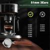 Siebträger 51 mm für DeLonghi Dedica EC680/EC685 Kaffeemaschine, Bodenloser Siebträger mit Siebkörben