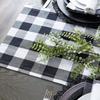 Dinner Merry Christmas Plaid Table Runner Christmas Table Runner Tablecloth Christmas Decoration