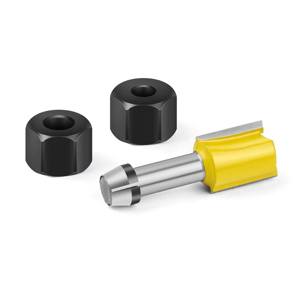 Carbon Steel Collet Chuck 6mm 6.35mm 8mm Electric Router Collet Chuck  Engraving Trimming Machine