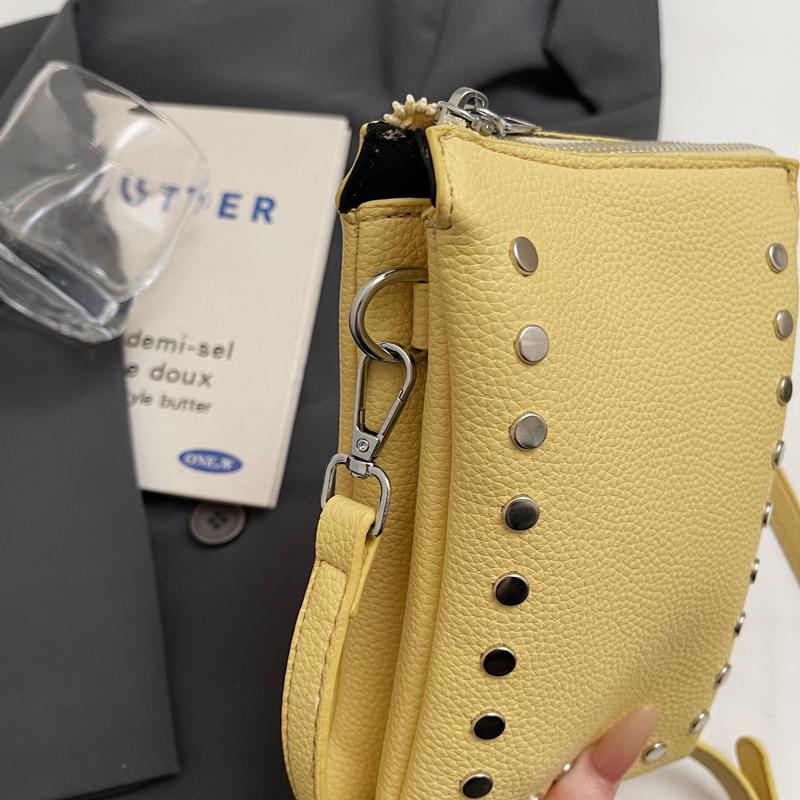 Women's Rivet Crossbody Phone Bag Shoulder Bag