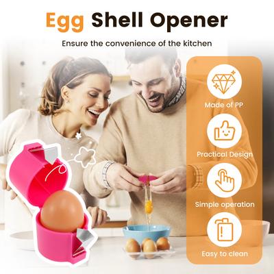 3Pcs Egg Shell Opener Handheld Portable Egg Cracker Tool Effortless Egg Breaker Convenient Egg Shell Cutter Kitchen Accessories