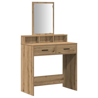 Makeup Table Artisan Oak 79 X 41 X 140 Cm Particleboard