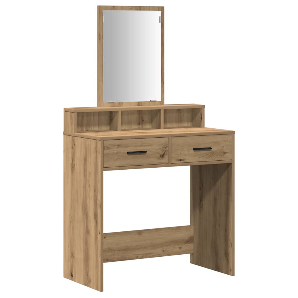 Makeup Table Artisan Oak 79 x 41 x 140 cm Particleboard