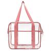 Large Capacity Transparent PVC Makeup Bag for Women - Portable Travel Cosmetics Storage