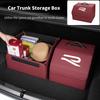 RFKNG1 Car Trunk Storage Box Carbon Tool Organiser Multi-Use Storage Bag For Volkswagen VW Golf Jetta Passat mk4 mk5 mk6 CC Golf 5 7