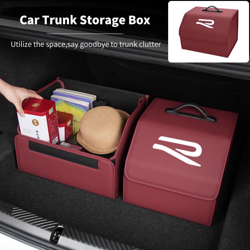 RFKNG1 Car Trunk Storage Box Carbon Tool Organiser Multi-Use Storage Bag For Volkswagen VW Golf Jetta Passat mk4 mk5 mk6 CC Golf 5 7