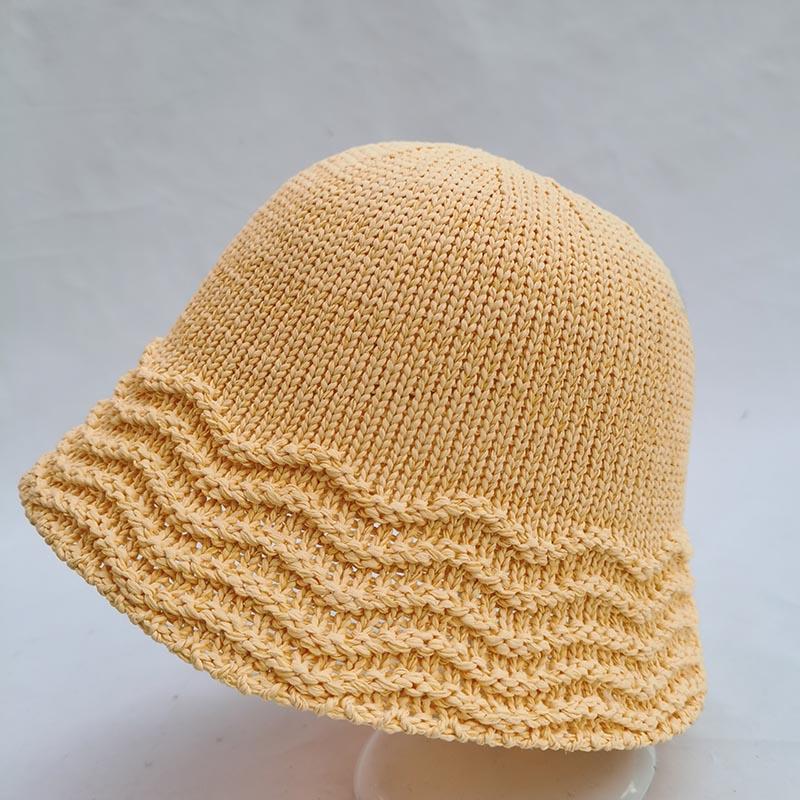 MAXSITI U NEW Spring Summer Breathable Hollow Knitted Bucket Cap Woman Casual Go Shopping Fisherman's Basin Hat  Accessories