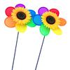 Colorful Sunflower Windmill Toy Kids Diy Outdoor Toys Garden Yard Decoration