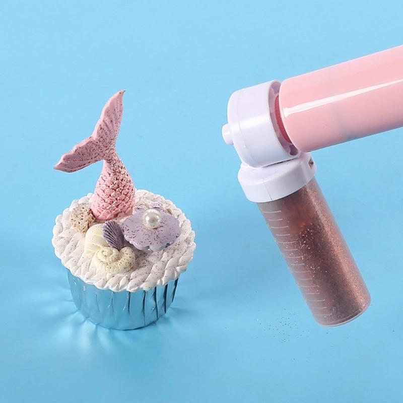 Manual Handheld Cake Decorating Sprayer For Effortlessly Baking With Adjustable Nozzle And Durable Plastic Design