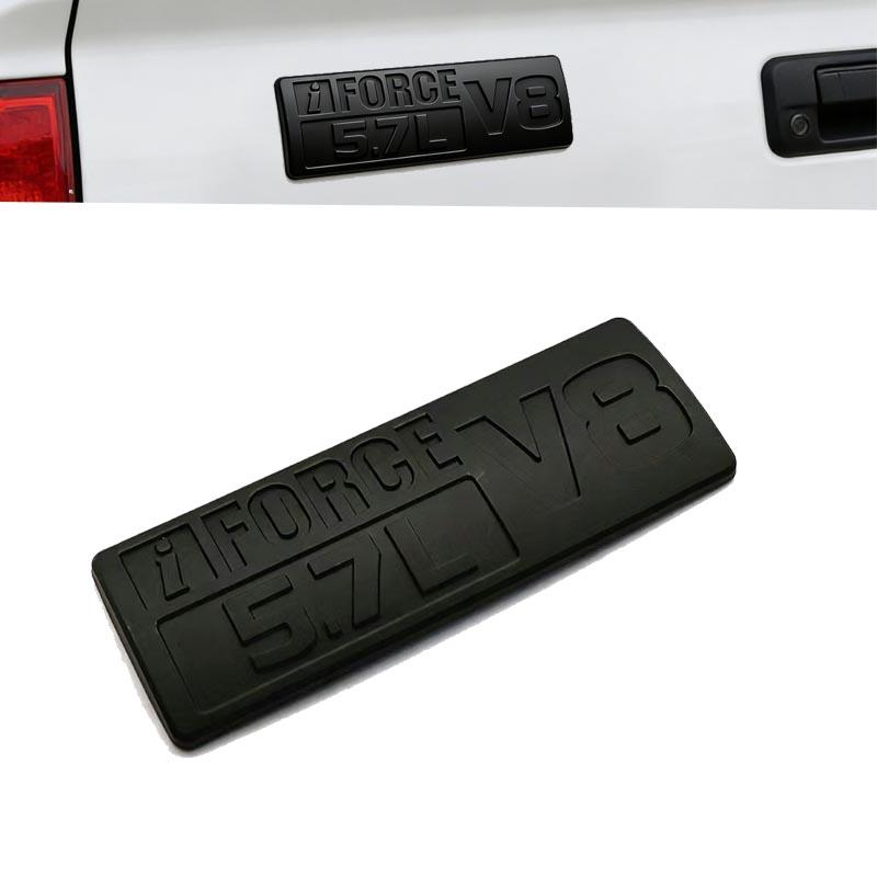 3D ABS 5.7L V8 Car Trunk Sticker For Toyota Tundra Displacement Modification Parts J33