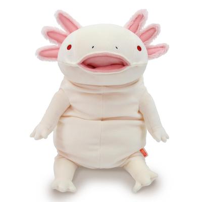 Shinada Global Mochi Series Mochiupa Ivory (L) 22 X 22 X 30cm Plush Toy Axolotl Animal MOUP-0350IV