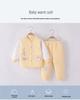 Class A Baby Clothes: Three-Layer Cardigan & Boneless Split Underwear Set for Boys and Girls - Perfect for Spring, Autumn, and Winter