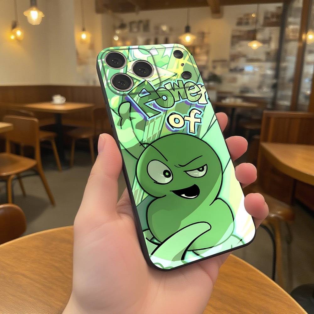 Bfdi Battle For Dream Island Handyhülle Für iPhone 17,16,15,14,13,12,11,Pro,XS,Max,XR,Plus,E,SE4,Mini Schwarzes Weiches Cover