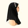 Women Jersey Instant Hijabs with Beading Muslim Hijab Caps Turban Cap Hair Wraps Turban Headband Bonnet Hijab Instant Hijab