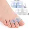 1PAIR Thumb Valgus Toe Brace Silicone Toe Splitter Big Toe Splitter Wearable Shoe Toe Splitter
