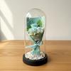 1 Artificial Rose Immortal Flower Bouquet Glass Cover Soap Flower Qixi Festival Valentine's Day Gift Creative Christmas Gift