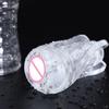 Transparent Airplane Bottle Men's Masturbator Japanese Crystal Penis Trainer Cup Rotary Clip Suction Adult Sex Product