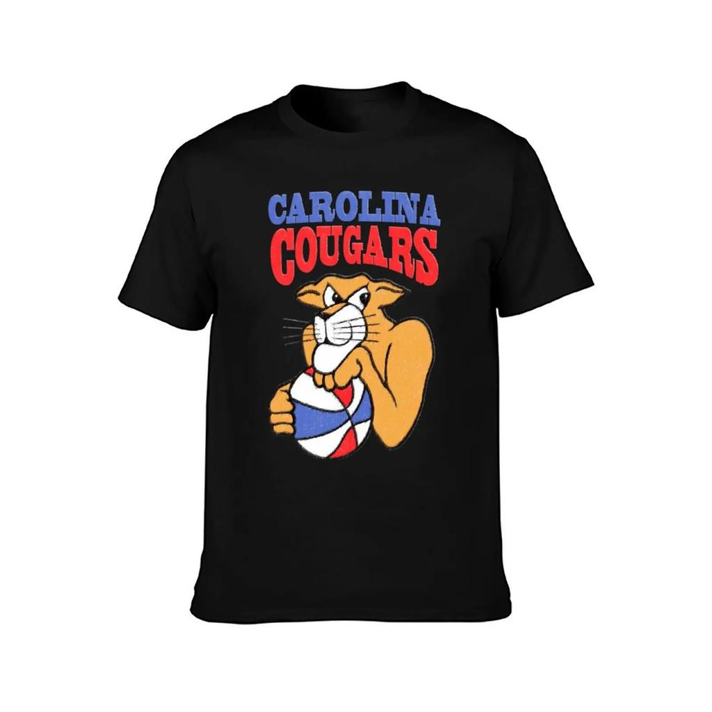 Carolina Cougars T-Shirt Korean Fashion Cute Tops Mens Clothes