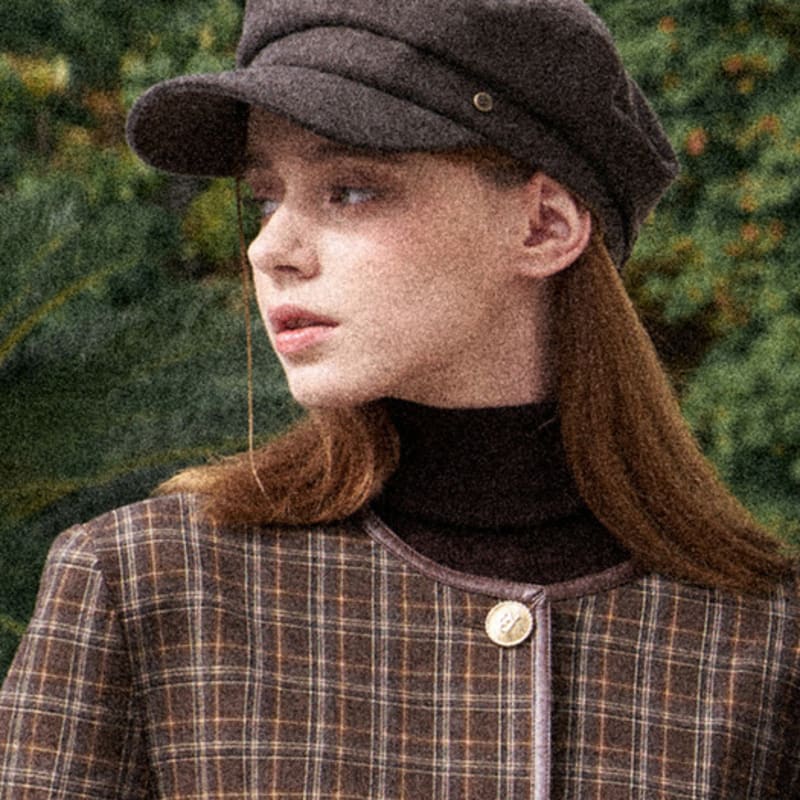 

БЕЛЫЕ ПЕСКИ Антикварная пряжка Хлопковый флис Матросская шапка Одесса BROWN_Free