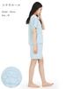 Cinnamoroll Roomwear Mini Fleece Short Sleeve Shorts Top and Bottom Set Pajamas Sanrio [SAZAC] U-Neck Women's (Sax/M/SAN1918)