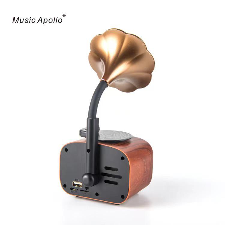 Retro Morning Glory Bluetooth Speaker: Vintage-Style, Portable & Creative Small Speaker