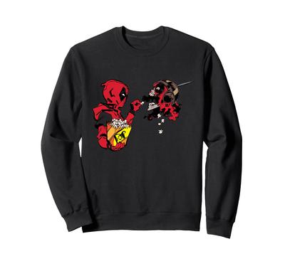 Marvel Studios Deadpool & Wolverine Kidpool Headpool Popcorn Sweatshirt