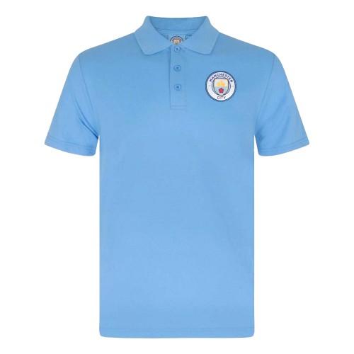 Manchester City FC Mens Crest Polo Shirt