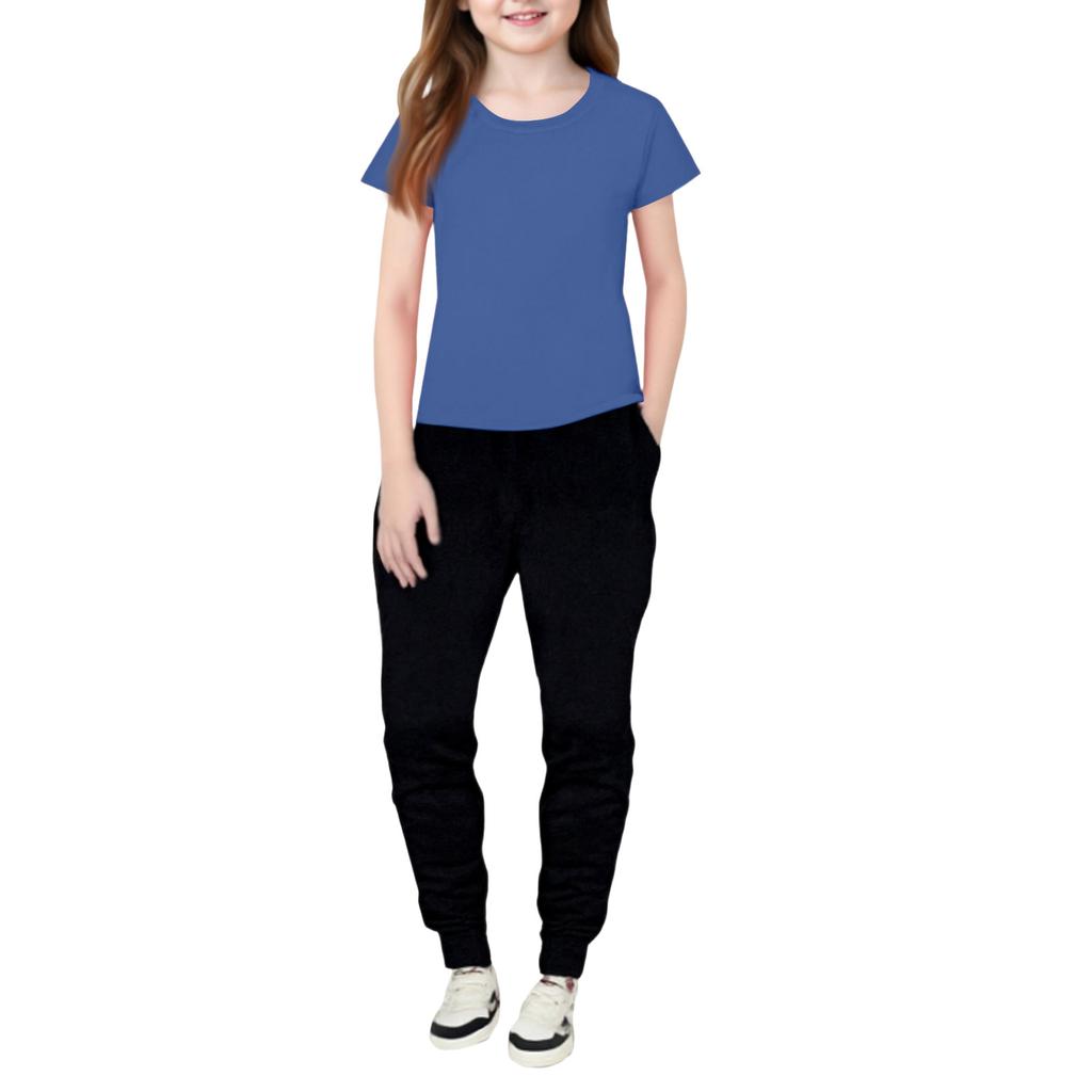 Girls' 2,Piece Set , Short Sleeve Tee & Pants Outfit