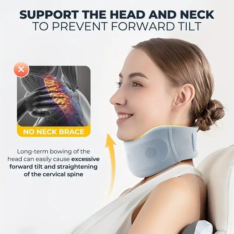 Adjustable soft foam neck support breathable ergonomic V shape design perfect for sleep and travel comfort
