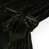 BITCED Women's Vintage Autumn/Winter Velvet Elegant V-Neck Long-Sleeve Tie-Waist Christmas Full-Skirt Dress