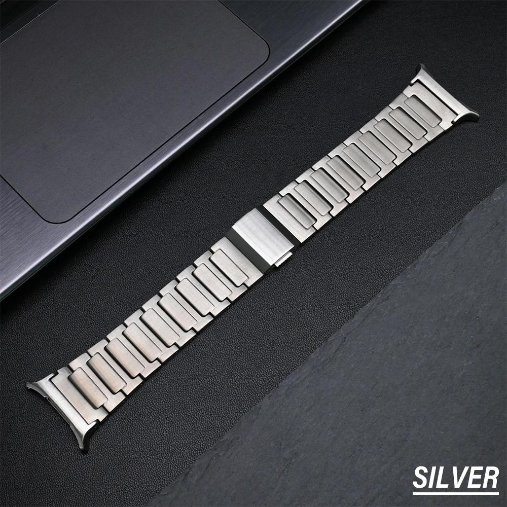 

Ultra Titanium Band for Samsung Galaxy Ultra Watch 47mm Man Luxury Smartwatch Bracelet GALAXY ULTRA Strap Magnetic Buckle Correa Galaxy Ultra 47mm срібний