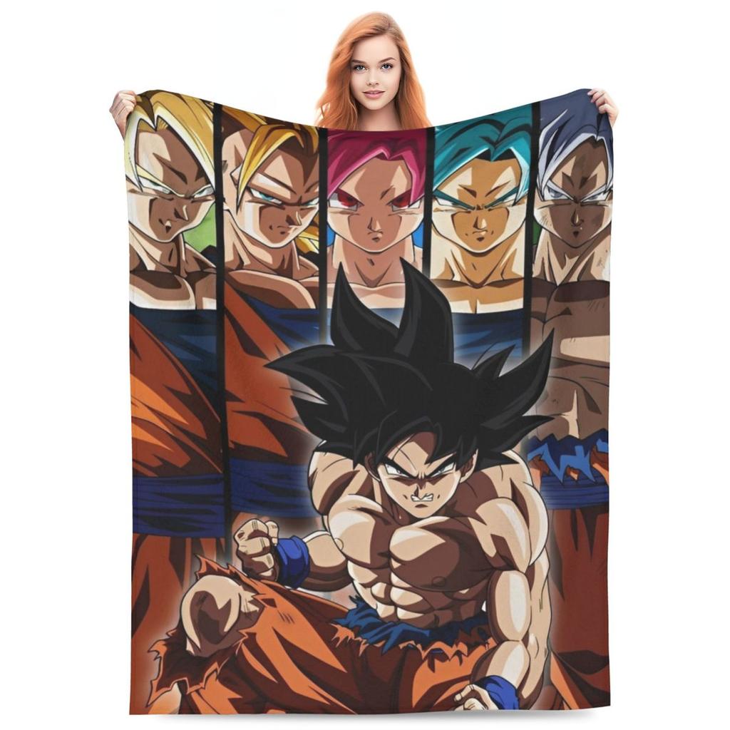 Anime D-Dragons B-Balls Soft Blankets Travel Plush Throw Blanket Funny Bedroom Flannel Bedspread Sofa Bed Cover